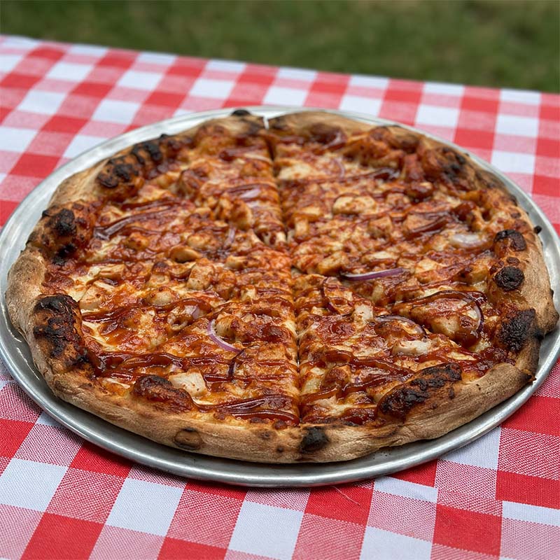 Maple Wood Pizza truck setup at an outdoor event near Naugatuck CT